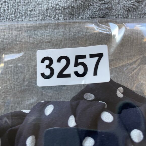 Gerard Darel Blouse 34 US Small Navy White Polka Fit Bow neck tie Button Up - Picture 11 of 13